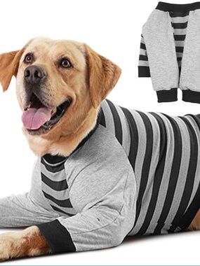 FUAMEY Dog Recovery Sleeve with Elbow Protector,Dogs Shirt Stop Licking 2XL